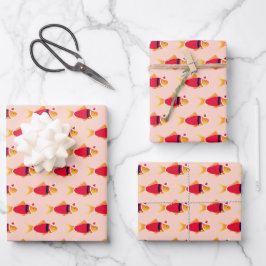 Goldfish Weihnachtswrapping Paper Sheets Geschenkpapier Set