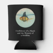 Goldfish with a Shark Fin Confetti Dosenkühler (Rückseite)