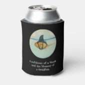 Goldfish with a Shark Fin Confetti Dosenkühler (Kanne Rückseite)