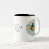 Goldfish with a Shark Fin Confetti Zweifarbige Tasse (VorderseiteRechts)