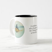 Goldfish with a Shark Fin Confetti Zweifarbige Tasse (Vorderseite Links)