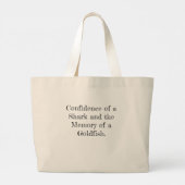 Goldfish with a Shark Fin Jumbo Stoffbeutel (Rückseite)