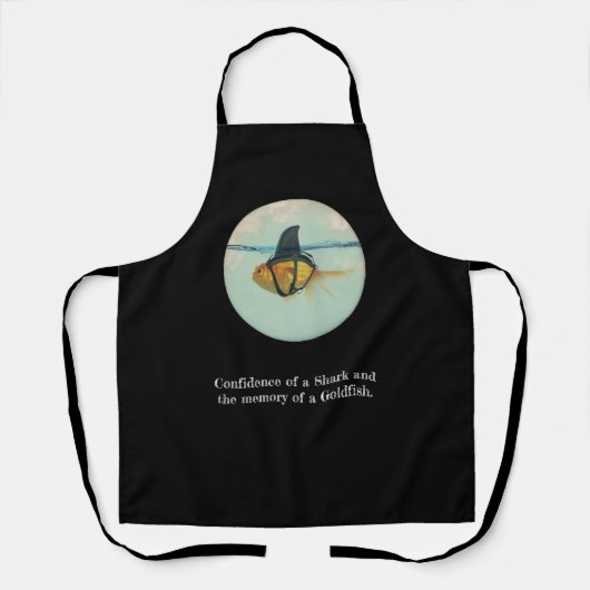 Goldfish with a Shark Fin Schürze (Vorderseite)