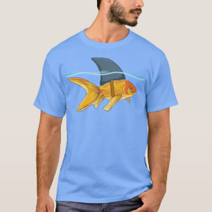 Goldfish with Shark Fin Funny Fish Gift T-Shirt