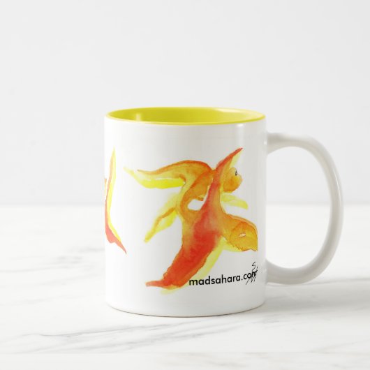 Goldfishies Zweifarbige Tasse (Rechts)