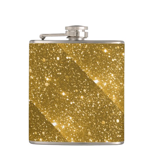 Goldflasche Flachmann (Vorderseite)