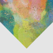 Goldfleckenskarlet, Türkis und hellgrün Seidenpapier (Detail)