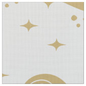 Goldfleur-de-lis-nahtloses Muster auf weiß Stoff (Nahaufnahme)