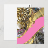 Goldfliege de lys postkarte (Vorne/Hinten)