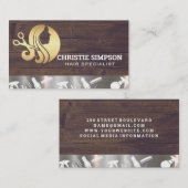 Goldfliege | Stylist | Salon Visitenkarte (Vorne/Hinten)