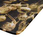 Goldflitter und gewundenes Muster Schneidebrett (Ecke)