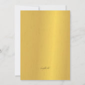 Goldflora Bliss Hochzeitseinladung Einladung (Rückseite)