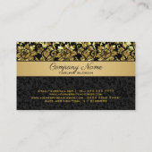 Goldfloral-Damaskus-Visitenkarte Visitenkarte (Rückseite)