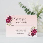 Goldflorale für Hochzeiten der Rose RSVP (Stehend Vorderseite)