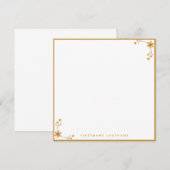 Goldflorale Grenze Mitteilungskarte (Vorne/Hinten)