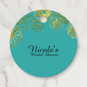 Goldflorale Mandalase Hochzeiten Brautparty Party Geschenkanhänger