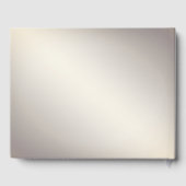 Goldflorale Rahmen mit roten Steinen - Gästebuch (Rückseite)