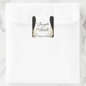 Goldfloraler Umschlag Aufkleber (Tasche)