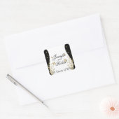 Goldfloraler Umschlag Aufkleber (Umschlag)
