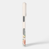 Goldflorchen aus beigefarbener Rose, monogramm, el Case-Mate iPhone Hülle (Rückseite / Rechts)