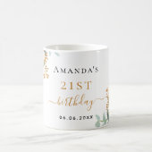 Goldflorchen der Rose Eukalyptus Kaffeetasse (Mittel)