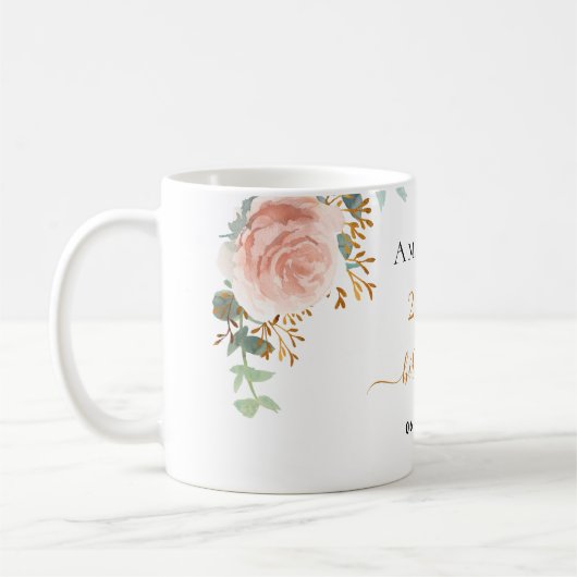 Goldflorchen der Rose Eukalyptus Kaffeetasse (Links)