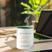 Goldflorchen der Rose Eukalyptus Tasse