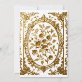 Goldflorentage Einladung zur Hochzeit (Rückseite)