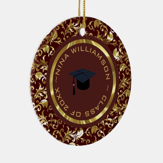 Goldflorentasche und -kappe keramik ornament (Rechts)