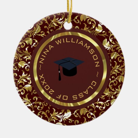 Goldflorentasche und -kappe keramik ornament (Vorne)