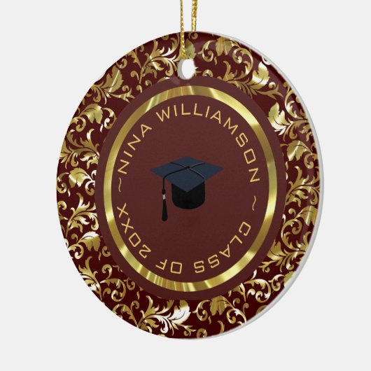 Goldflorentasche und -kappe keramik ornament (Links)