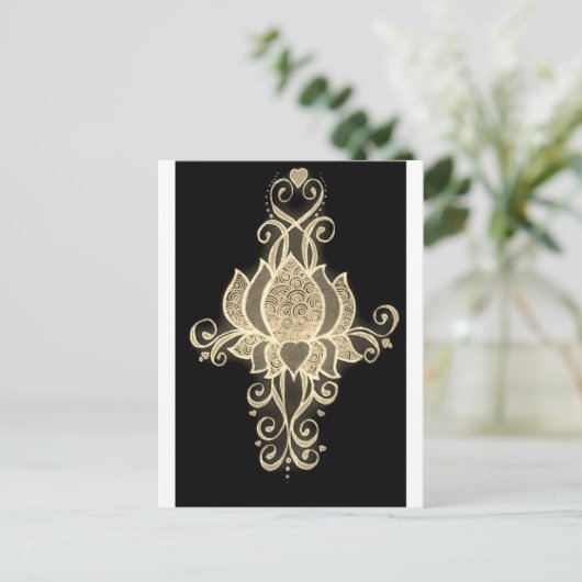 Goldflorentechnik Postkarte (Stehend Vorderseite)