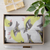 Goldflossen-Vogelart Seidenpapier (Geschenk)