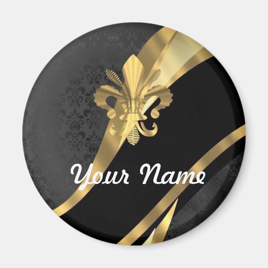Goldflöte von Lys in schwarz Magnet (Vorne)