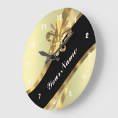 Goldflöte von personalisiert große wanduhr (Winkel)