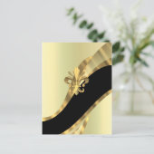 Goldflöte von personalisiert postkarte (Stehend Vorderseite)