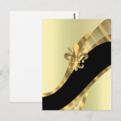 Goldflöte von personalisiert postkarte (Vorne/Hinten)