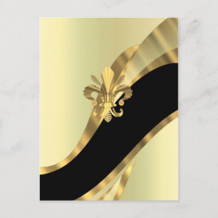 Goldflöte von personalisiert postkarte