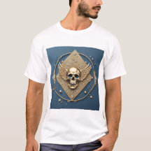☠️ Goldflügel-Totenkopf-Gotisches Geschenk für Bik