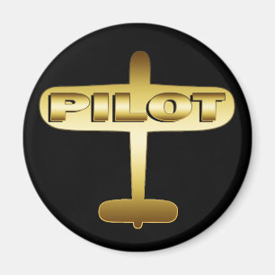 GOLDflugzeug-PILOT Magnet