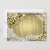 Goldfohlen Quinceañera Einladung (Rückseite)