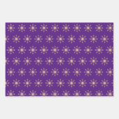 Goldfohlen Weihnachtsschneeflocke Geschenkpapier Set (Vorderseite 3)