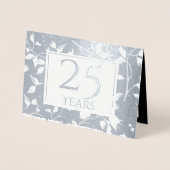 Goldfoil 25. Hochzeitstag Einladungen (Vorderseite)