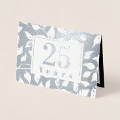 Goldfoil 25. Hochzeitstag Einladungen (Vorderseite)