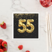 Goldfoil 55 Balloons und Confetti Napkins Serviette (Beispiel)