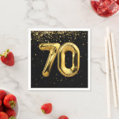Goldfoil 70 Ballons und Confetti Serviette (Beispiel)
