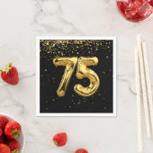 Goldfoil 75 Balloons und Confetti Napkins Serviette (Beispiel)