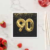 Goldfoil 90 Ballons und Confetti Napkins Serviette (Beispiel)