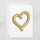 Goldfoil-Ballon und Confetti 30. Geburtstag Party Einladung (Rückseite)