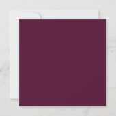 Goldfoil Burgundy Vintag Botanisch Save the Date (Rückseite)